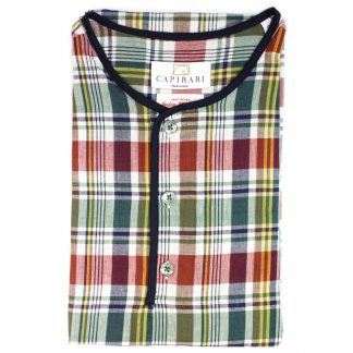 Tahiti 02 Madras henley collar